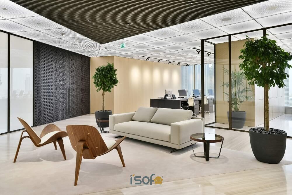 sofa o văn phòng làm việc