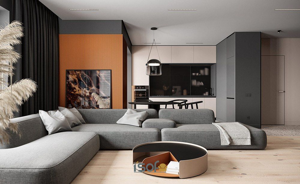 Sofa nỉ cao cấp sản xuất tại xưởng - chất lượng nhập khẩu I'SOFA STORE sofa nỉ đẹp hiện đại