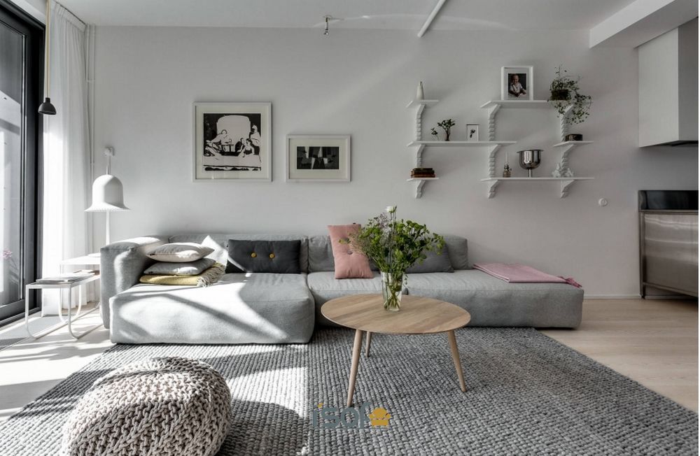Sofa nỉ cao cấp sản xuất tại xưởng - chất lượng nhập khẩu I'SOFA STORE sofa nỉ đẹp hiện đại