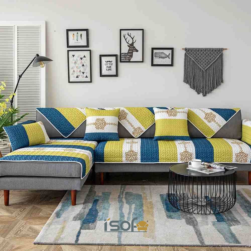 Top 5 chất liệu làm thảm lót ghế sofa rẻ - bền - đẹp I'SOFA STORE Tông xuyệt tông với màu bọc ghế sofa