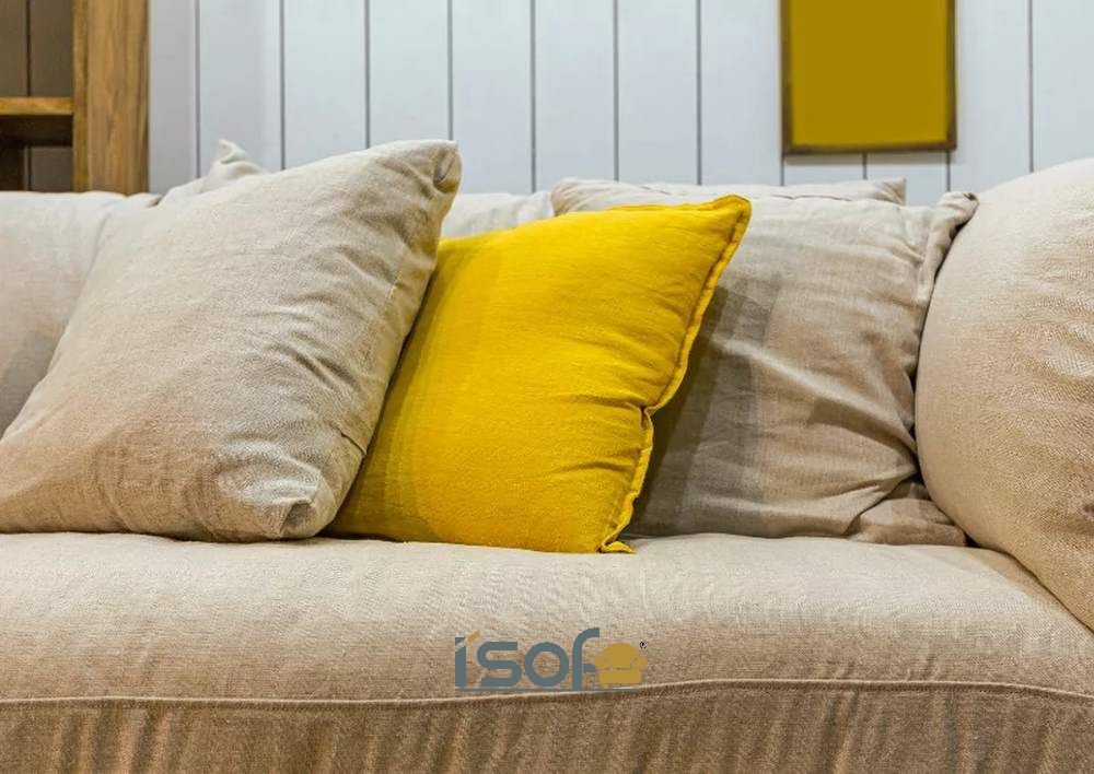 Các loại vải bọc ghế sofa được ưa chuộng nhất 2022 I'SOFA STORE Bọc vải ghế sofa từ chất liệu linen