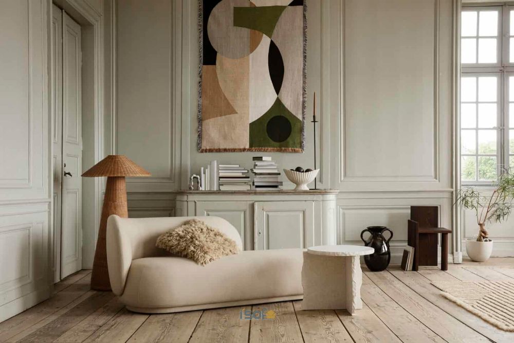 mẫu sofa phòng khách phong cách vinatge