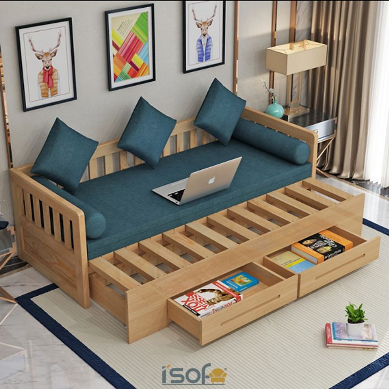 5+ mẫu ghế 2 trong 1 mang đến sự tiện ích cho ngôi nhà bạn I'SOFA STORE ghế sofa gỗ 2 trong 1