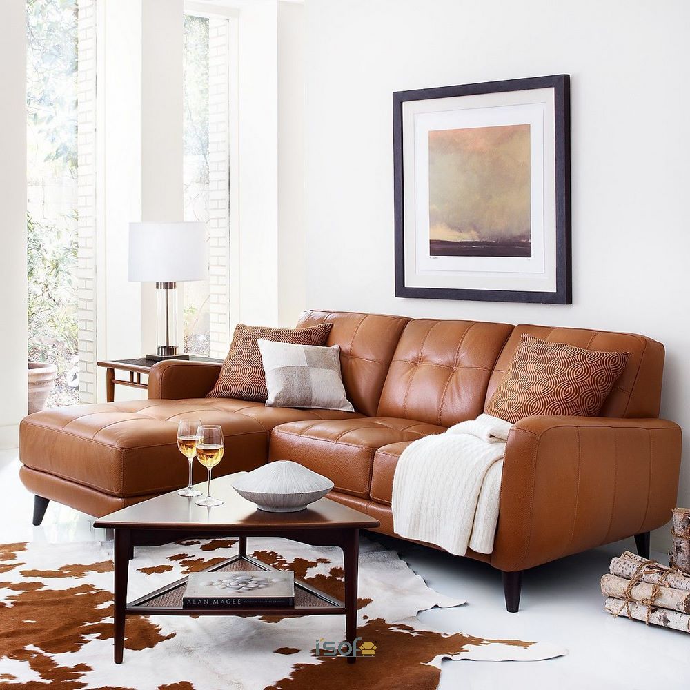 5+ Lý do sofa da bò thu hút được nhiều người I'SOFA STORE Sofa da thật có tính thấm nước