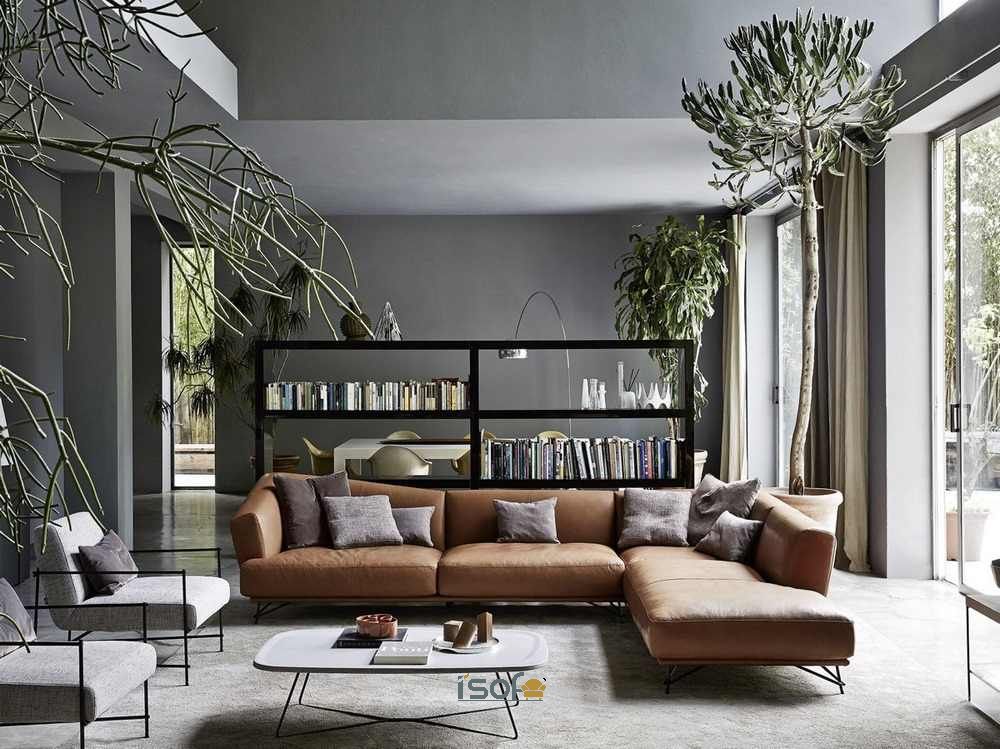 10+ Mẫu sofa da lộn đẹp được ưa chuộng nhất hiện nay I'SOFA STORE Ghế chữ l da lộn với thiết kế ưu việt dạng góc giúp tiết kiệm không gian trong phòng
